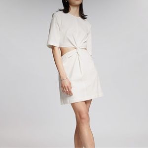 & Other Stories Cotton Cut Out Waist Dress